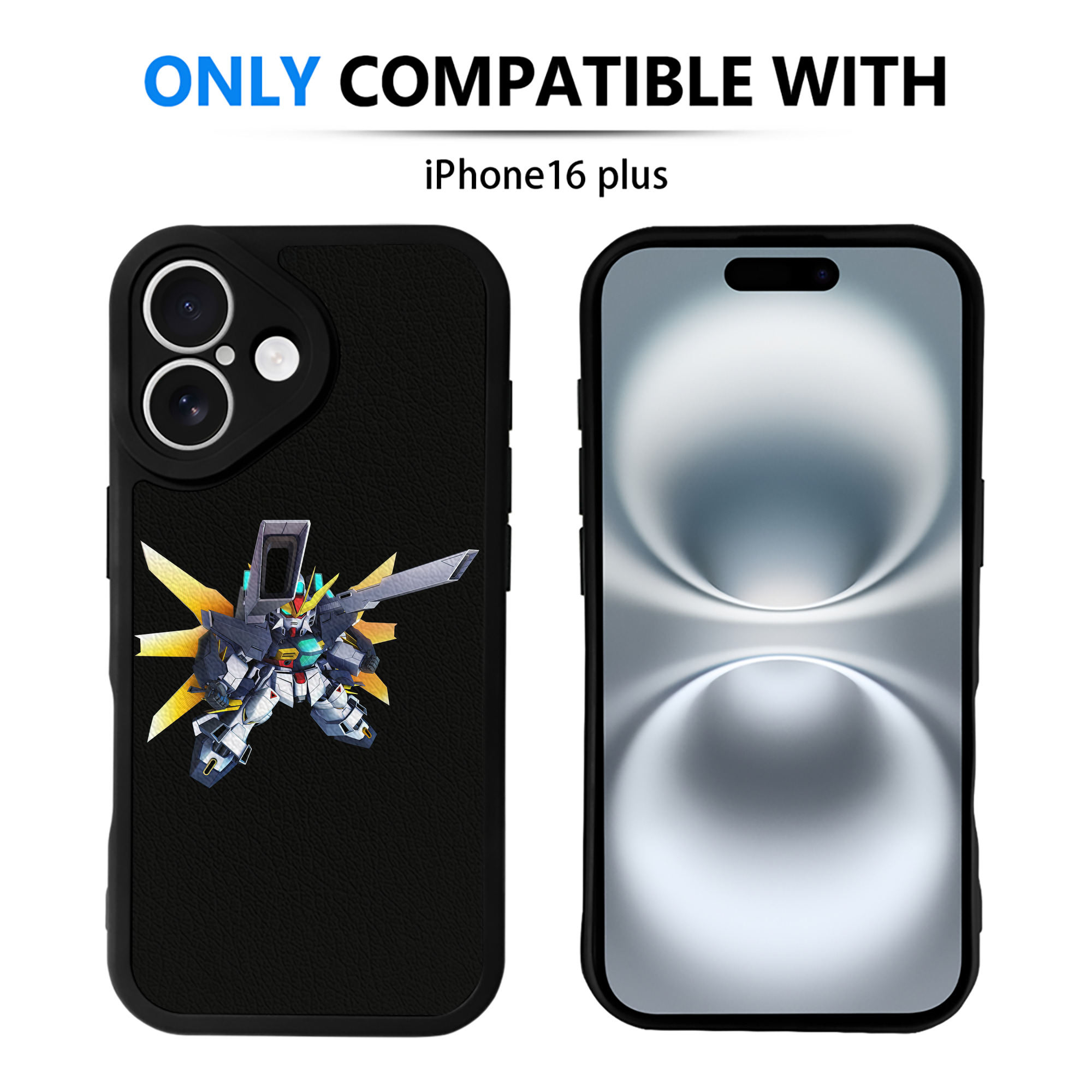 （画像用） 機動戦士ガンダム Mobile Suit Gundam 【iPhone 16シリーズ対応】シリコンスマホケース（レザー調） 材質：シリコン